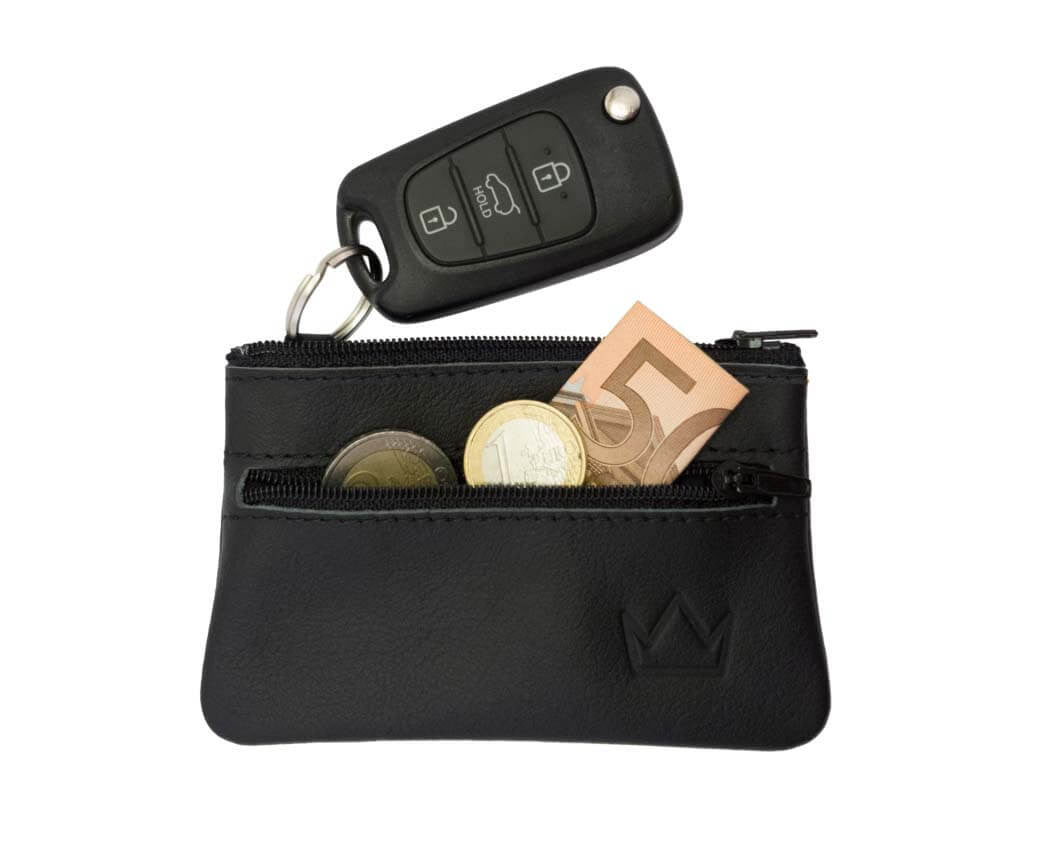 Schlüsseltasche Schlüsseletui Schlüssel Etui LEDER Weiss #2 für KIA /  Hyundai